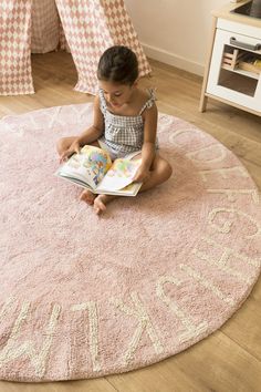 Round ABC Rug - Project Nursery Abc Nursery, Lorena Canals Rugs, Kids Area Rugs, Play Rug, Baby Rugs, Lorena Canals, Cotton Carpet, Childrens Rugs, Sleeping Pads