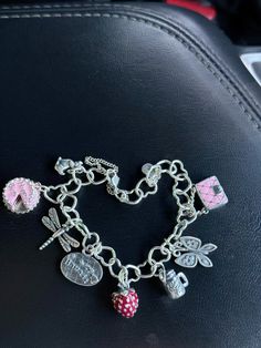 James Avery Charm Bracelet Pink, James Avery Aesthetic, Charm Bracelet Ideas, Custom Gold Jewelry, Pandora Bracelet Charms Ideas