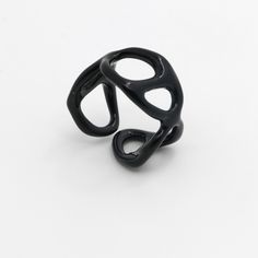 Black goes with everything Adjustable Black Rings For Party, Adjustable Black Party Rings, Adjustable Black Party Ring, Black Trendy Rings For Everyday, Trendy Black Rings For Everyday Wear, Trendy Black Everyday Rings, Modern Black Rings For Party, Modern Black Adjustable Rings, Modern Black Party Rings