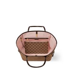 LOUIS VUITTON® - Neverfull Mm - Rose Ballerine Mid Size Model, Lv Tote Bag, Lv Damier Ebene, Business Major, Lv Damier, Louis Vuitton Gifts, Lv Neverfull, Spring Sandals, Trunk Bag