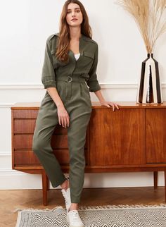 Simple Tee, Boiler Suit, Cotton Jumpsuit, Uk Size 16, Simple Tees, Long Jumpsuits