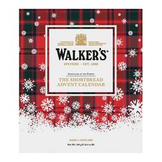 Wholesale Walkers Shortbread Cookie Advent Calendar 10.2 Oz Box-6ct Case Bulk Packaging For Cookies, Walkers Shortbread Cookies, Butter Shortbread Cookies, Red Packaging, Walkers Shortbread, Christmas Cookie Box, Christmas Shortbread, Chocolate Advent Calendar, Gluten Free Chocolate Chip