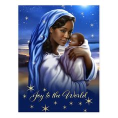 Joy to the world. African American Madonna and Child Painting | African American Nativity Art Christmas Religious Postcards. Original painting by Carlos Maraz, Spain, 2010. Copyright © 2010-2016 Carlos Maraz. Matching Poster, Fine Art Print, Wall Art, Canvas Print, cards and gifts available in the Christmas Category of the Art of Carlos Maraz store at zazzle.com Nativity Art, Child Painting, Christmas Religious, Christmas Bling, Print Cards, American Christmas, Religious Christmas Cards, Black Jesus, The Nativity Story