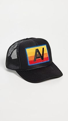 All of Aviator Nation's products go through an intense breaking-down process that gives them a vintage feel you'll love because it's broken in from day one of wearing it. All of the hats are adjustable! Black Retro Trucker Hat, Retro Black Trucker Hat For Streetwear, Vintage Black Snapback Hat With Letter Print, Retro Black Trucker Hat One Size Fits Most, Retro Black Trucker Hat, Retro Black Trucker Hat With Curved Brim, Vintage Black Baseball Cap With Letter Print, Black Retro Trucker Hat For Summer, Vintage Black Baseball Cap For Winter