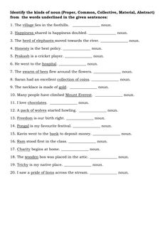 the worksheet is shown for students to use