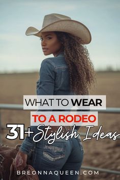 From cowgirl boots to statement accessories, our article covers 31 complete rodeo outfit ideas that'll have you looking like a true Western woman! Rodeo Outfit, Cowboy Chic, Leather Button Up, Cowgirl Style Outfits, Rodeo Outfits, Western Accessories, Rodeo Fashion, Western Women