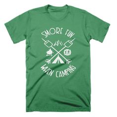 Funny Camping T Shirt Mountain Hiking Tee Shirt Smores Camp Tshirt Funny Tees Camp Shirt Ideas, Camping Shirt Design, Camp Store, Camping Places