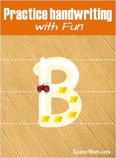 the letter b is for practice handwriting with fun