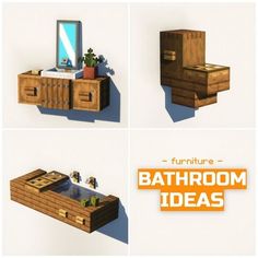 there are four different types of bathroom furniture