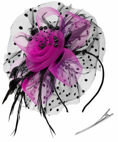 PRICES MAY VARY. 👒 Fascinator Headbands for Women, 100% Handmade,✍️ Size: 7 inch diameter Flower 💝Firmly secured underneath with headband and clip to hold in place and to give you the versatility to wear it any desire you like. 🌸You can style your hair like a bun and use it as a bridal flower hair clip or you can place it further towards your face and wear it as a vintage styled flower fascinator 💃It's the perfect tea party hats for women,headband fascinators for women,dress hats for women,r Cheap Flower-shaped Party Brooches, Whimsical Cheap Hats For Gifts, Cheap Party Hats For Spring, Tea Party Hair Pieces, Tea Party Hats For Women, Victoria Costume, Ladies Dress Hats, Women Headband, Flower Fascinator