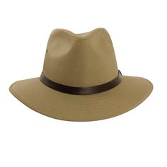 Ventura Mens Outback Hat Front View Classic Brown Panama Hat For Outdoor, Beige Panama Hat For Outdoor, Beige Panama Hat For Outdoor With Short Brim, Beige Panama Hat With Short Brim For Outdoor, Classic Wide Brim Sun Hat For Outdoor, Safari-style Panama Hat With Curved Brim For Travel, Curved Brim Safari Fedora For Travel, Beige Brimmed Panama Hat For Outdoor, Safari Style Fedora With Curved Brim For Travel