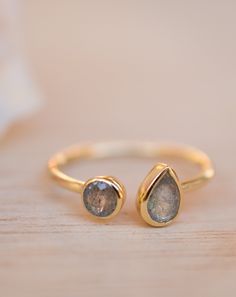 Labradorite Ring *Adjustable Gold Vermeil * Statement*Gemstone * Wedding Bridesmaid *Boho *Bohemian *Handmade BJR172 Magical Abilities, Custom Made Hats, Rose Gold Quartz, Psychic Powers, Designer Handmade Jewellery, Aqua Chalcedony, Labradorite Ring, Turquoise Rings, Gold Stone