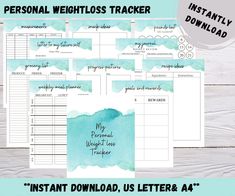 This beautifully created Weight Loss Tracker will be sure to make an impact in your daily life! Look forward to weight loss and to your future self! As someone who has lost 80 Pounds and counting I know losing weight can be hard! This tracker will make losing weight a breeze because you will have this tool at your fingertips to help you meet and track your progress! I can't wait to help others accomplish what I have! The exciting contents that await: A cute cover page! Weekly meal planner! A grocery list! Inspiration! Count down the pound by coloring them in! Goals and rewards! A daily log- For meals, water intake, exercise, notes, and positive affirmations! Day 1-Month 18 progress photo page, with a blank for longer journeys! Weekly planner! A journal page to write down how your week went Meal Plan Printable, Weekly Log, Surprise Vacation, Printable Workout, Water Tracker, Meal Planning Printable, Printable Workouts, Custom Planner