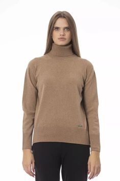 Baldinini Trend Beige Wool Women Women's Sweater Women Turtleneck, Beige Pullover, Turtleneck Style, Sweater Turtleneck, Cashmere Fabric, Cashmere Color, Sweater Trends, Womens Turtleneck, Wool Turtleneck