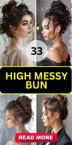 Discover how to create a stunning High Messy Bun with our easy-to-follow tutorial. Perfect for wedding hair or prom hair, this updo works beautifully for both straight hair and curly hair. Whether you have long hair or medium hair, our step-by-step guide will help you achieve this elegant hairstyle effortlessly. Ideal for black women looking for a chic look, this high messy bun is versatile and stylish. Messy Bun Hairstyles Long Hair, Messy Bun Wedding Hair Tutorial, High Up Do, Elegant Updo Tutorial, High Updos For Long Hair, Curly Messy Updo, Curly Hair Updo Tutorial, Curly Bun Updo, Messy Updo Tutorial