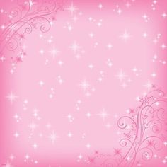 a pink background with stars and swirls