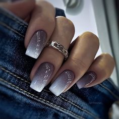 January Nail Designs, Fancy Nails Designs, Stylish Nails Designs, Smink Inspiration, Ombre Nail Designs, Nail Designs Glitter, New Year's Nails