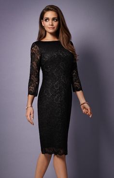 Our jet black lace shift dress has a neat pencil skirt and high neckline with a hint of added stretch for comfort with an impeccable fit. The go-to LBD with classic design details. Finished with gentle scalloping on the sleeves and hem for timeless glamour. All the elements of classic style make Katherine a party dress to rely on. Easy to wear lace, fully lined in jersey, is gloriously smart for a special occasion. Add sparkling jewellery to take it after dark. Details to love – Classic high nec Dresses Occasion, Tiffany Rose, Timeless Glamour, Occasion Dresses Wedding, Sparkle Jewelry, Lace Shift Dress, Black Evening Dresses, Shift Dress Black, Lace Dress Black