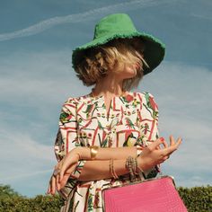 Beat the sun in style with the Canvas Fringe Sunhat. Easy to pack and easy to wear this cotton canvas sunhat is a sunny day staple. Add a pop of color and have fun with your accessories! Cotton canvas with fringe detail. One size; 23'' circumference. Imported. Fringe Hat, Frances Valentine, Greece Vacation, Style Change, Outfits With Hats, Spring Green, Sunny Day, Sun Hat, Summer Essentials