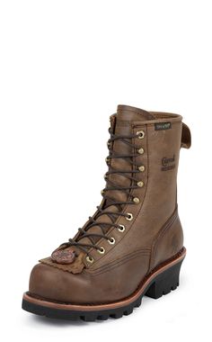 Chippewa 73101 Paladin Lace-to-Toe Steel Toe Logger Our Paladin Bay Apache Chippewa Boots, Mens Lace Up Boots, Tall Guys, Big And Tall, Work Boots, Lace Up Boots, Chocolate Brown, Western Fashion, Hiking Boots