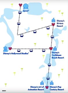 the disney world's hollywood studios resort map