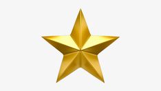 a gold star on a white background