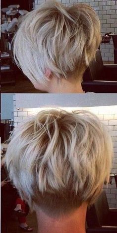 Cute Short Hairstyles For Women With Fine Hair Over 40, Pixie Stacked Bob Haircut, Blonde Shaggy Pixie, Easy Short Haircuts For Fine Hair, Faded Pixie Haircut, Hair Extensions Styles, Bob Pixie Cut, Short Bobs