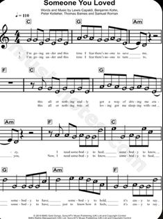 someone you loved sheet music for violin