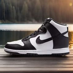 New W/Box | Leather Nike Dunk High Top Sneakers | Black & White Size | Women 7 Us 38 Us Or Men 5.5 Us | 24cm Foot Length Or Less Shoe Length | 26 Cm Color | White/University [Black & White] Material | Leather Upper Rubber Outsole Created For The Hardwood But Taken To The Streets, The '80s B-Ball Icon Returns With Crisp Leather And Retro Colors. The Classic Hoops Design Channels '80s Vintage Back Onto The Streets While The Padded, High-Top Collar Adds An Old-School Look Rooted To Comfort. Reminis Black Leather Basketball Shoes With Vulcanized Sole, Black High-top Basketball Shoes With Vulcanized Sole, High-top Black Basketball Shoes With Vulcanized Sole, Black And White Sporty Sneakers For Sports, Sporty Black And White Sneakers For Sports, Sporty High-top Black And White Skate Shoes, Sporty Black And White Leather Sneakers, Casual Black And White Leather Custom Sneakers, Nike Sporty Sneakers In Black And White