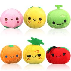 PRICES MAY VARY. Adorable plush fruits: the package comes with 6 pieces of stuffed play foods designed after the shape of 6 different fruits, there are yellow peach, sweet orange, juicy peach, pineapple, cantaloupe and more, with vivid colors and lifelike appearances, can add something cute and colorful to your life Portable size: measuring approx. 6 x 6 cm/ 2.36 x 2.36 inches, the small fruit toys are small yet exquisite, they are sewed with lovely small leaves, embroidered with lovely smiling Easter Eggs Fillers, Egg Fillers, Easter Egg Fillers, Pretend Kitchen, Backpack Keychain, Different Fruits, Colorful Fruit, Small Leaf, Peach Orange