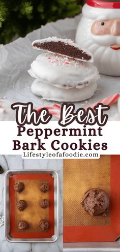 the best peppermint bark cookies