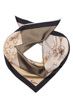 Introducing our silk neckerchief with an elegant equestrian motif, named after the San Siro neighborhood in Milan. 100% Made in Como, Italy. The classic neckerchief size: Approx. 27" x 27". A comfortably large size that fits most men, unlike smaller bandanas. 100% silk twill: A soft, silky fabric traditionally used in men's tailoring for its look and its drape. Characterized by a diagonal weave which makes it very durable. Hand rolled hems: For the ultimate in luxury and sophistication, the hems Classic Gold Silk Scarf, Classic Square Silk Scarf, Luxury Square Silk Scarf For Formal Events, Luxury Square Silk Scarf For Formal Occasions, Classic Square Scarf For Formal Occasions, Classic Gold Silk Scarf For Formal Occasions, Classic Silk Scarf For Gift, Luxury Silk Scarf For Business, Como Italy