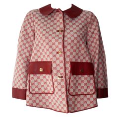 GUCCI 2018 RED LOGO Swing Jacket (Sold out) Rare Find Size 40 (Can fit anyone from a size US 4 - 10 because of style) GG Canvas with Leather Red Logos Retail $4500 Tags still on. Mint Condition. Fitted White Gucci Outerwear, Casual Gucci Outerwear For Work, Casual Gucci Outerwear For Office, Luxury Gucci Blazer, White Gucci Outerwear For Work, Gucci Winter Outerwear With Pockets, Designer Gucci Fall Blazer, Classic White Gucci Outerwear, Luxury Gucci Long Sleeve Outerwear