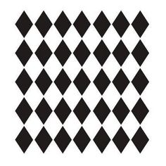 black and white checkered squares are arranged in the shape of an argyle - like pattern