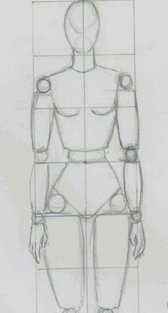 a drawing of a man's torso and arms in three different positions, with the top half drawn