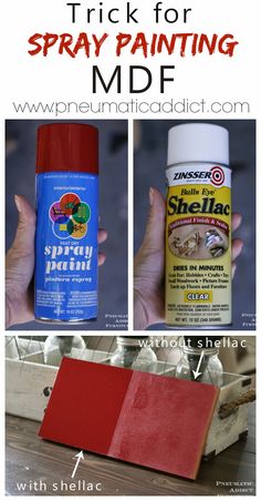 the instructions for how to use spray paint on wood and other things that can be used in