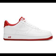 Air Force 1 University Red Size - Gradeschool 7y In Mens. 8.5 In Women Condition - Brand New Never Worn Come With Box Nike Air Max Trainers, Nike Air Max Command, Shoes Air Force, Nike Air Uptempo, Nike Vapormax Flyknit, Nike Shoes Air, Nike Shoes Air Force, Nike Id, Shoes Air