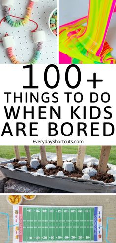 100+ Things to Do When Kids Are Bored - Everyday Shortcuts Keeping Teens Busy During Summer, Bored Kids Ideas, Things For Kids To Do When Bored, Things To Do When Bored With Kids, Art Things To Do When Bored, Tiny House Mobile, Activities To Keep Kids Busy, Babysitting Activities, Easy Kid Activities