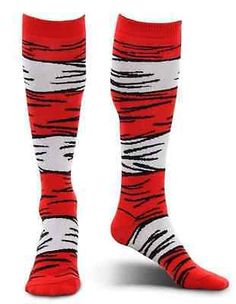 Cat in the Hat Dr Seuss Socks Knee High eLope KIDS Kneehigh NEW 618480020984 | eBay Dr Seuss Socks, Cat In The Hat Costume, Dr. Seuss, Silly Socks, Crazy Hat Day, The Cat In The Hat, Hat Day, Crazy Hats, Cat In The Hat