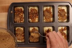 Apple Fritter Mini-Loaves — Baking with Josh & Ange Non Hazardous Baked Goods, Apple Fritter Mini Loaves, Pampered Chef Mini Loaf Pan Recipes, Pampered Chef Brownie Pan Recipes, Mini Loafs, Mini Breads, Pampered Chef Brownie Pan, Mini Bread Loaves, Mini Loaf Cakes