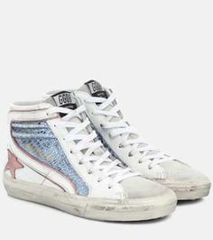 Preppy Shoes, Goose Sneakers, Golden Goose Sneakers, Shoe Inspo, Golden Goose Shoes, Golden Goose Deluxe Brand, Goat Leather, Metallic Blue, Dream Shoes