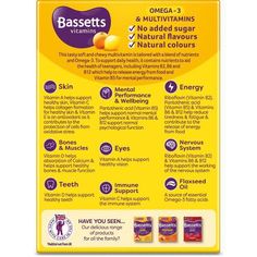 To support mental performance, this tasty soft and chewy formulation has been tailored with a blend of nutrients and Omega-3 to support teenagers develop into healthy young adults.FeatureWith vitamin B5 to support mental performance No added sugar... Mental Performance, Food Supplements, Vitamin B2, Pantothenic Acid, Flaxseed Oil, Vitamin B6, Vitamin B5, Vitamin B12, Vitamin Supplements