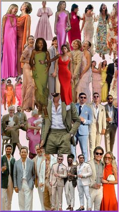 a collage of people dressed in different outfits