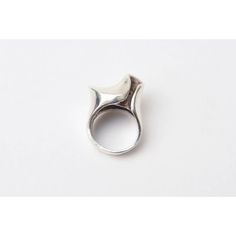 This is part of Chairish’s Costume Jewelry assortment.  This wonderful hallmarked sterling silver ring is both sculptural and modernist. It is marked 925 sterling and TH-47. It has a great design to it and has dimension. The ring size is 5.25. It has height of 1.5" H. The width is 1". The open horseshoe shape on top looks best when facing to the right. It has a wide band in the back. Well made.  Sorry the photos do not do justice to the beauty of this unusual ring. It is from the 60's. It is ver Sculptural Ring, Modernist Ring, Unusual Rings, Modernist Jewelry, Best Wear, Wide Bands, Jewelry Inspo, Great Design, Vintage Sterling Silver