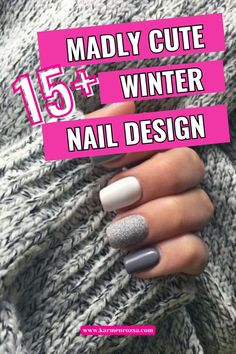 15+ Madly cute winter nail design that you're gonna love this season. Celebrate the holidays with nail art that complements your style, no matter the finger size! Add a touch of sparkle with glitter and metallic nails or opt for cozy sweater designs. Embrace the magic of the season with snowman and New Year's nails that shine bright. Get ready to dazzle with festive winter nail styles perfect for all occasions! #HolidayNails #WinterWonderlandNails #SparkleNails Nail Shape For Fat Fingers, Best Nail Shape, Winter Nail Design, Fat Fingers, Festive Holiday Nails, Nail Polish Colors Winter, Winter Nails Gel, Winter Nail Polish, Classy Nail Designs