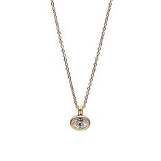 Stunning and classic 20K Peach Gold Dyan oval pendant with .4cwt White Diamond on 18" chain. 20K Peach Gold White Diamond: .4cwt Style #: NP42LOVDIX18 Modern Jewelry With Bezel Set Oval Cabochon, Modern Jewelry With Oval Cabochon Bezel Setting, Modern Gold Jewelry With Oval Cabochon, Modern Oval Pendant Jewelry For Anniversary, Formal Oval Pendant Jewelry With Single Diamond, Formal Oval Pendant With Single Diamond, Formal Single Diamond Oval Pendant, Fine Jewelry Oval Pendant With Bezel Setting, Yellow Gold Necklace With Bezel Setting And Oval Pendant