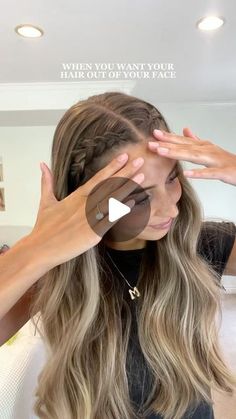 Maddy Millard on Instagram: "Looove this one! 🙌🏻🤩 IB: @emchan13 

#hair #hairok #hairstyles #hairtutorial #hairinspo #hairideas #braids #longhair #viralhairstyle #utahgirl #trendinghairstyle #curls" Hairstyle Braid Headband, Easy Crimped Hairstyles, Plait Hairstyles Half Up Half Down, Curl Hair With Braids, Hair Down With Little Braids, Hair Styles For Thanksgiving, Simple Hair Down Hairstyles, Braid With Curls Hairstyles, Front Braids With Hair Down