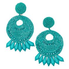 Product Description: Roam no longer for you have found the Gypsy Hoop earrings of your dreams.   Dimensions: 4 inch long Featured in The Knot/Summer 2019 Turquoise Jewellery, Turquoise Hoop Earrings, Turquoise Hoops, Earrings Round, Aqua Turquoise, Earrings Green, Big Earrings, Earrings Drop, Earring Jewelry