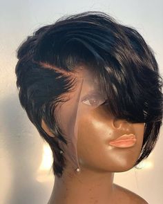 a mannequin's head with hair cut into the shape of a face