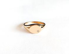 14K Diamond Chevalier ring, Solid Gold Signet ring, Gold Pinky ring, Rose gold chevalier ring, Women's Pinky ring, Woman signet ring, 9K Classic 14k Gold Star Shaped Signet Ring, Elegant 14k Gold Star-shaped Signet Ring, Classic Star Shaped Signet Ring With Polished Finish, Star Shaped Signet Ring With Polished Finish For Anniversary, Classic Star-shaped Signet Ring With Polished Finish, Star-shaped Signet Ring With Polished Finish For Anniversary, Star-shaped Polished Signet Ring For Anniversary, Classic Polished Star Shaped Signet Ring, Star-shaped Polished Finish Signet Ring For Anniversary